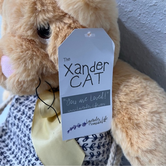 Lavender Life Xander Cat Plush Therapy Microwavable Stuffed Cuddle Toy NWT NEW! - Picture 3 of 8